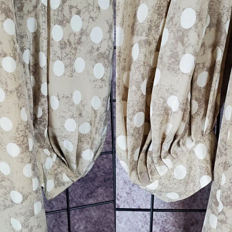Dior Dior Brown Silk Print Long Sleeve Dress 0089 Size M / US 6-8 / IT 42-44 - 8 Thumbnail