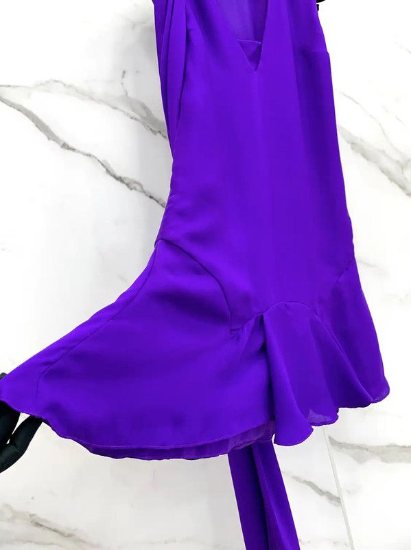 Dior Dior Summer Violet Silk Dress Size S 0089 Size S / US 4 / IT 40 - 6 Thumbnail