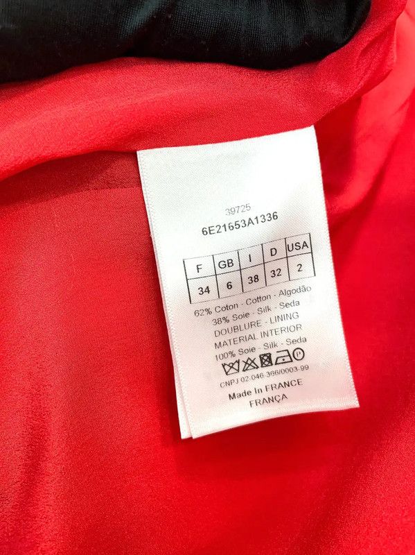 Dior Dior Red Cotton Blend Women's Dress 0089 Size S / US 4 / IT 40 - 10 Thumbnail