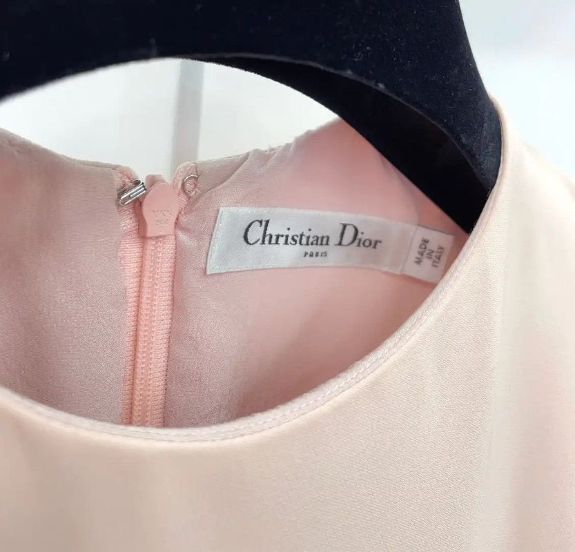 Dior Dior Summer Pink Silk Dress for Women 0089 Size S / US 4 / IT 40 - 9 Thumbnail