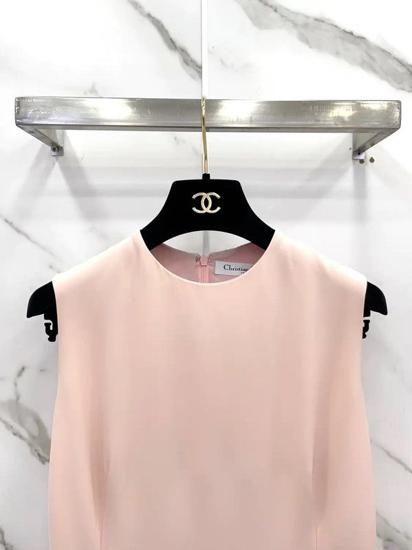 Dior Dior Summer Pink Silk Dress for Women 0089 Size S / US 4 / IT 40 - 3 Thumbnail