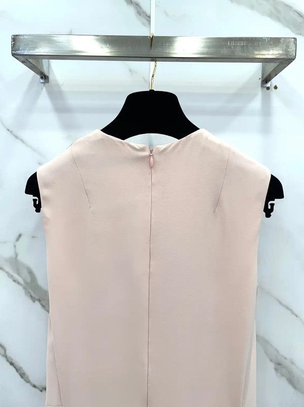 Dior Dior Summer Pink Silk Dress for Women 0089 Size S / US 4 / IT 40 - 7 Thumbnail