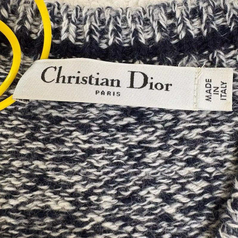 Dior Dior Grey Wool Logo Sweater for Women 0089 Size S / US 4 / IT 40 - 7 Thumbnail