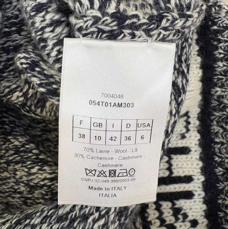 Dior Dior Grey Wool Logo Sweater for Women 0089 Size S / US 4 / IT 40 - 8 Thumbnail