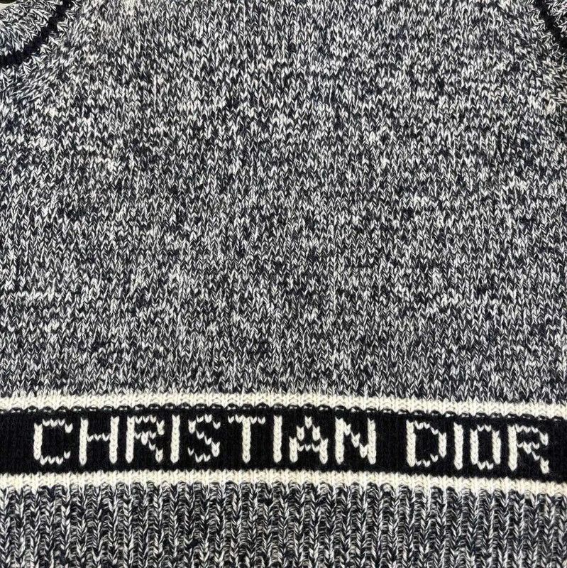 Dior Dior Grey Wool Logo Sweater for Women 0089 Size S / US 4 / IT 40 - 6 Thumbnail