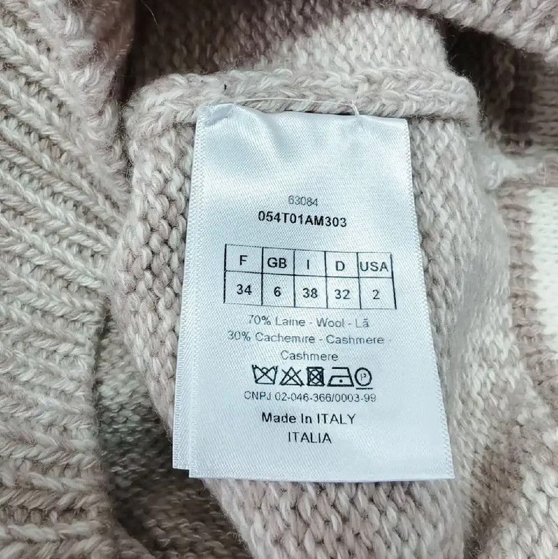 Dior Dior Pink Wool Sleeveless Sweater 0089 Size XS / US 0-2 / IT 36-38 - 4 Thumbnail