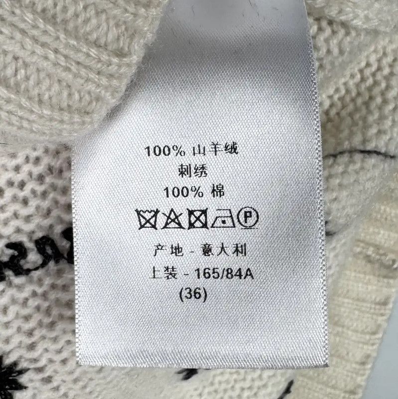 Dior Dior White Wool Knit Sweater for Women 0089 Size S / US 4 / IT 40 - 6 Thumbnail