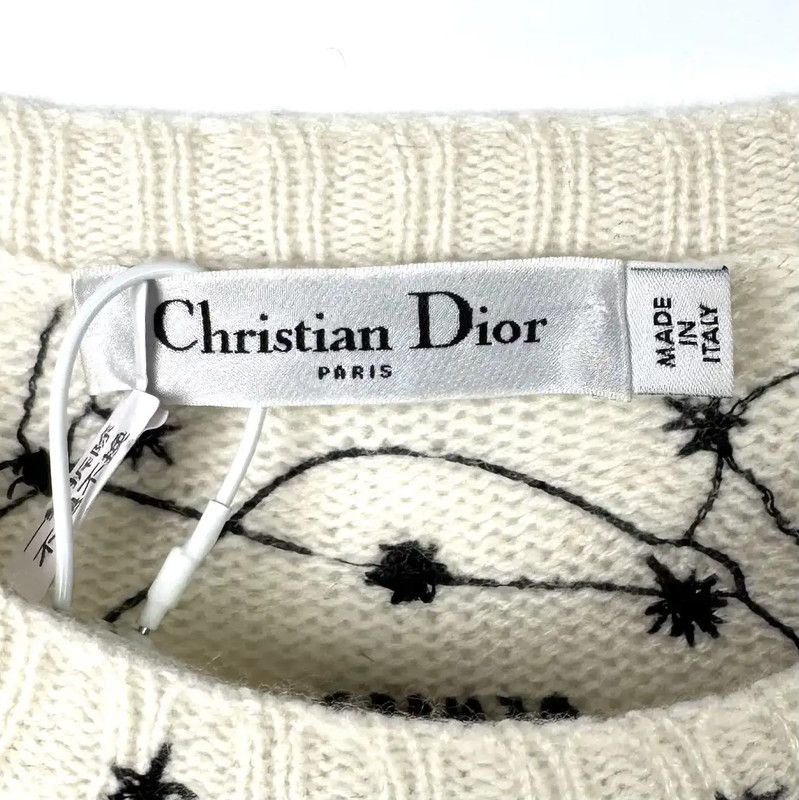Dior Dior White Wool Knit Sweater for Women 0089 Size S / US 4 / IT 40 - 4 Thumbnail