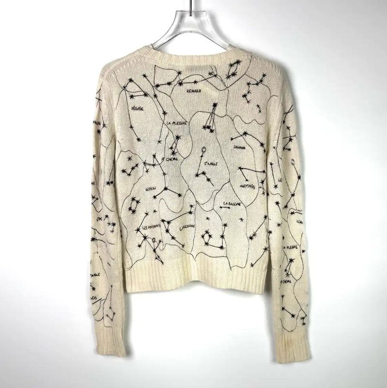 Dior Dior White Wool Knit Sweater for Women 0089 Size S / US 4 / IT 40 - 2 Thumbnail