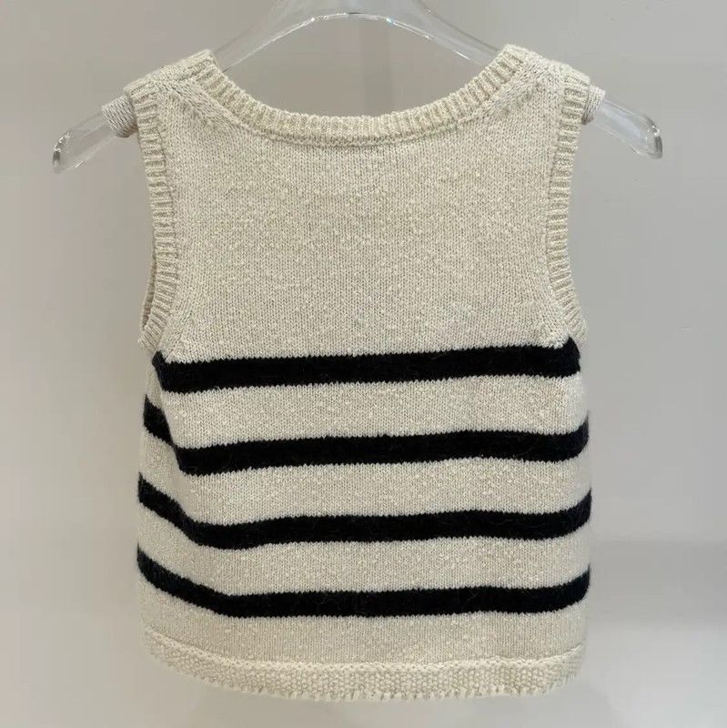 Dior Dior Striped Cotton Logo Sleeveless Top 0089 Size S / US 4 / IT 40 - 2 Thumbnail