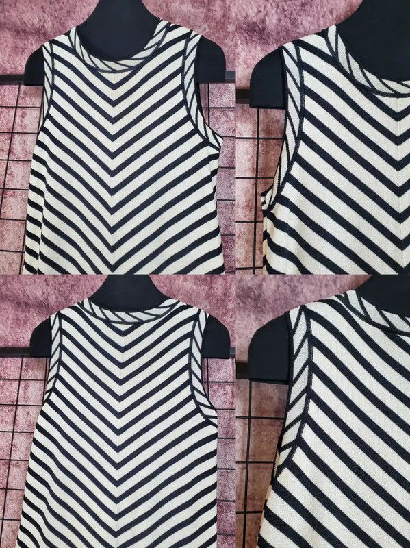 Dior Dior Striped Maxi Dress with Logo 0089 Size M / US 6-8 / IT 42-44 - 5 Thumbnail