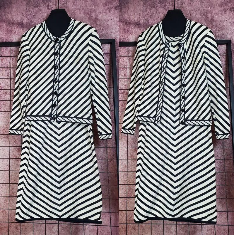 Dior Dior Striped Maxi Dress with Logo 0089 Size M / US 6-8 / IT 42-44 - 2 Thumbnail