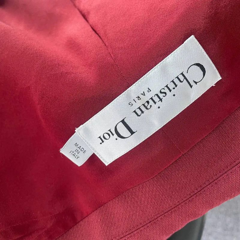 Dior Dior Red Wool Women’s Jacket 0089 Size S / US 4 / IT 40 - 3 Thumbnail