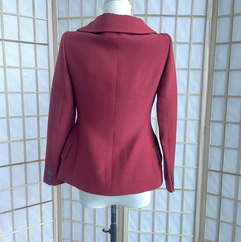 Dior Dior Red Wool Women’s Jacket 0089 Size S / US 4 / IT 40 - 2 Thumbnail