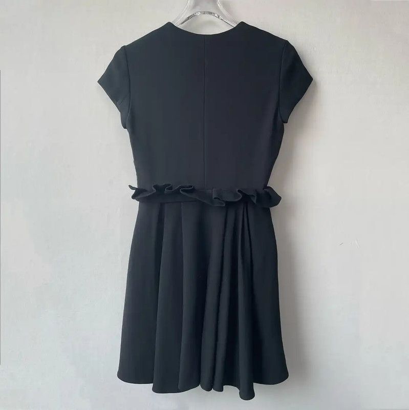 Dior Dior Black Short Sleeve Dress for Women 0089 Size S / US 4 / IT 40 - 2 Thumbnail