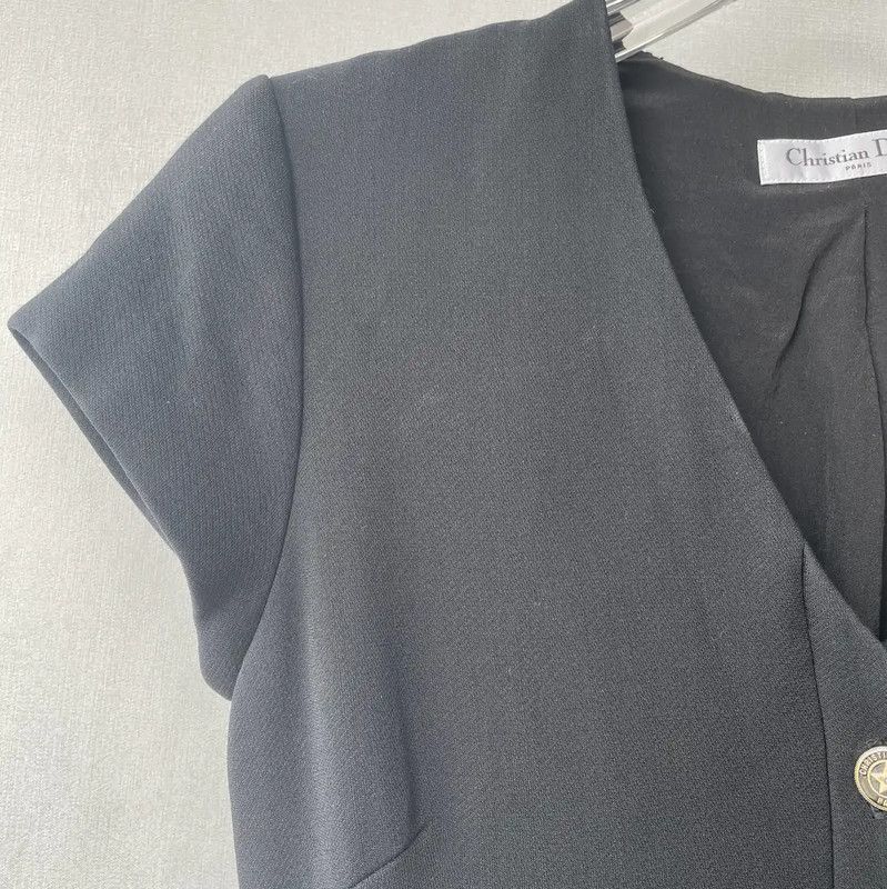 Dior Dior Black Short Sleeve Dress for Women 0089 Size S / US 4 / IT 40 - 6 Thumbnail