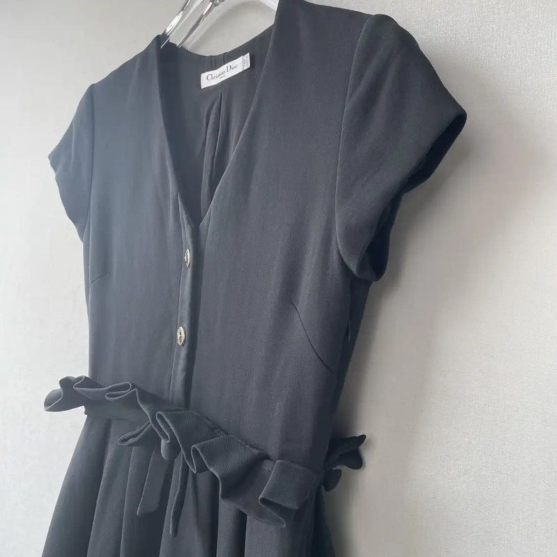 Dior Dior Black Short Sleeve Dress for Women 0089 Size S / US 4 / IT 40 - 3 Thumbnail