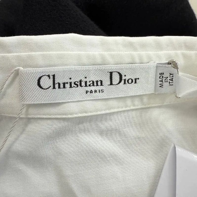 Dior Dior Women's White Cotton Shirt for Spring 0089 Size S / US 4 / IT 40 - 4 Thumbnail