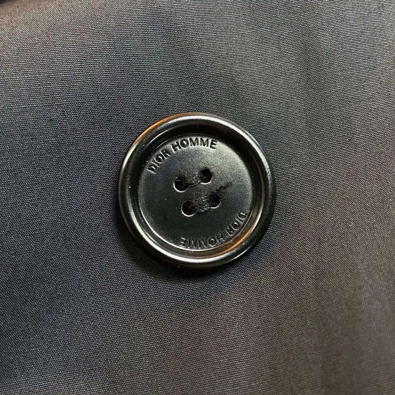 Dior Dior Women's Black Cotton Trench Coat 0089 Size L / US 10 / IT 46 - 4 Thumbnail