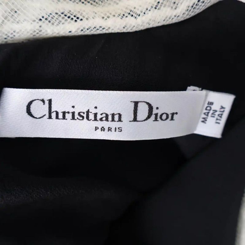 Dior Dior Black Velvet Dress XS with Ruffled Collar 0089 Size XS / US 0-2 / IT 36-38 - 6 Thumbnail