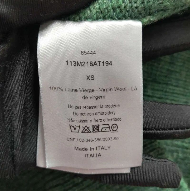 Dior Dior Deep Green Wool Long Sleeve Sweater 0089 Size XS / US 0-2 / IT 36-38 - 4 Thumbnail