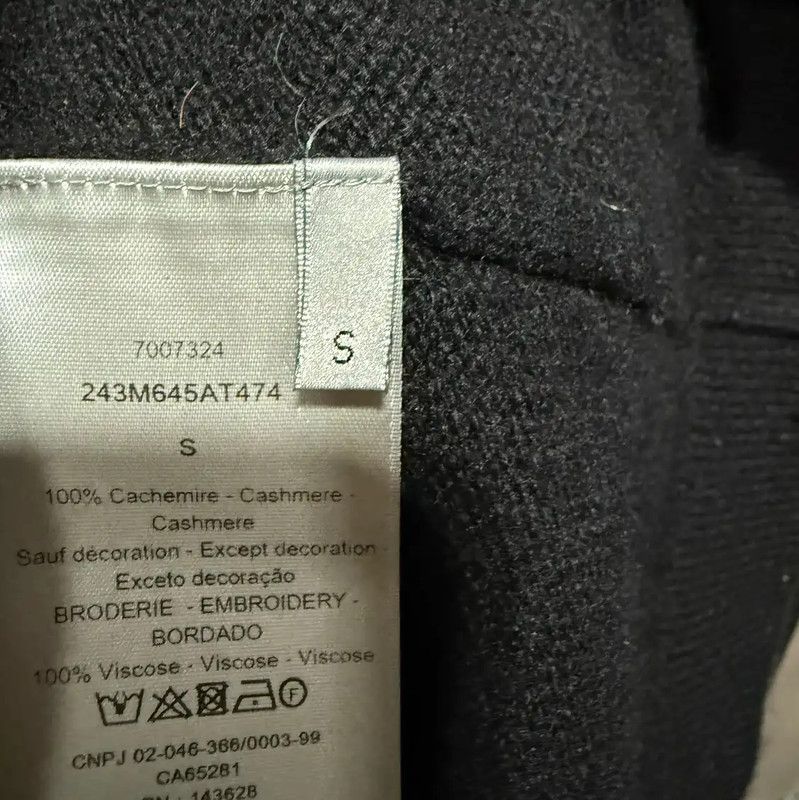 Dior Dior Black Wool Women's Pullover Sweater 0089 Size S / US 4 / IT 40 - 4 Thumbnail