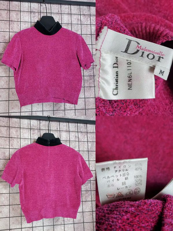 Dior Dior Pink Long Sleeve Pullover Sweater 0089 Size M / US 6-8 / IT 42-44 - 3 Thumbnail