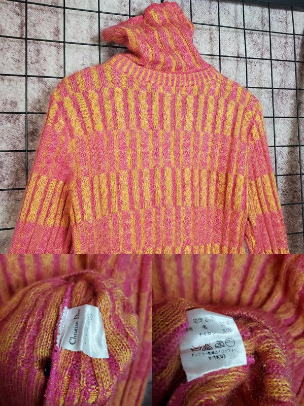 Dior Dior Pink Wool Blend Long Sleeve Pullover 0089 Size M / US 6-8 / IT 42-44 - 4 Thumbnail