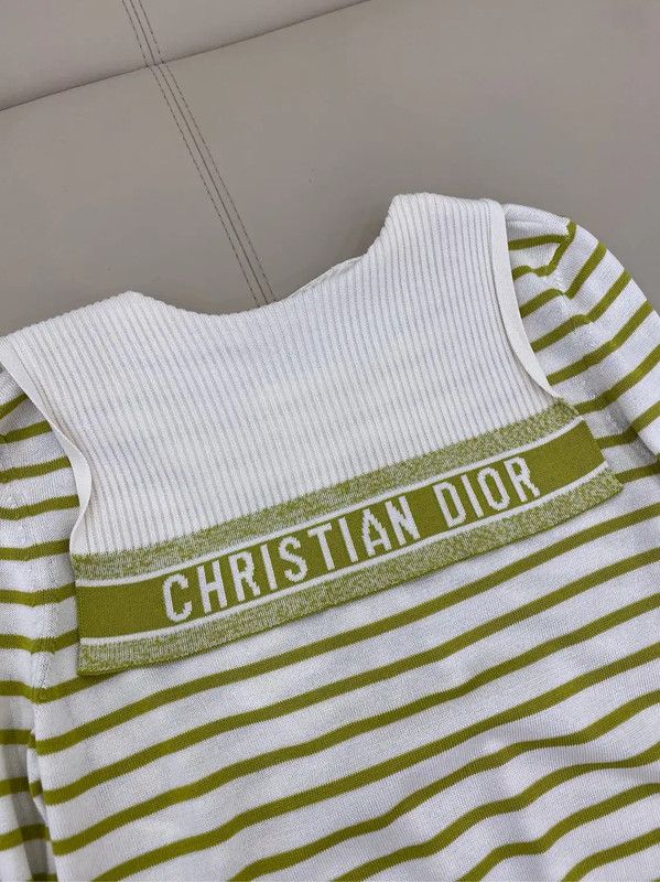 Dior Dior Striped Silk Pullover Sweater for Women 0089 Size S / US 4 / IT 40 - 4 Thumbnail