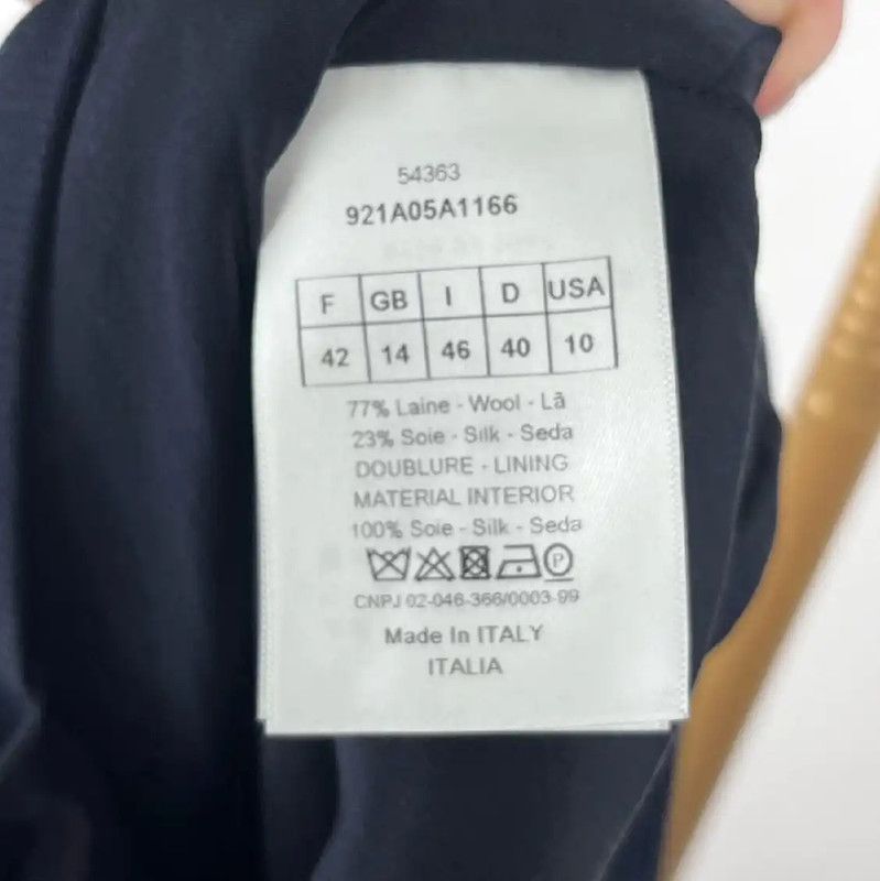 Dior Dior Black Wool Dress for Women 0089 Size L / US 10 / IT 46 - 5 Thumbnail