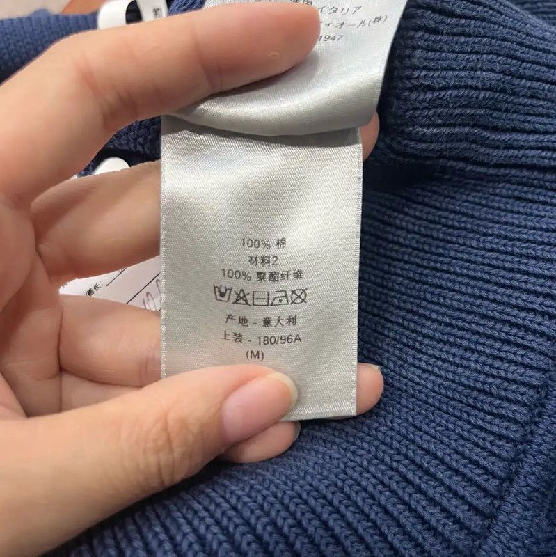 Dior Dior Blue Cotton Women's Sweater 0089 Size M / US 6-8 / IT 42-44 - 5 Thumbnail