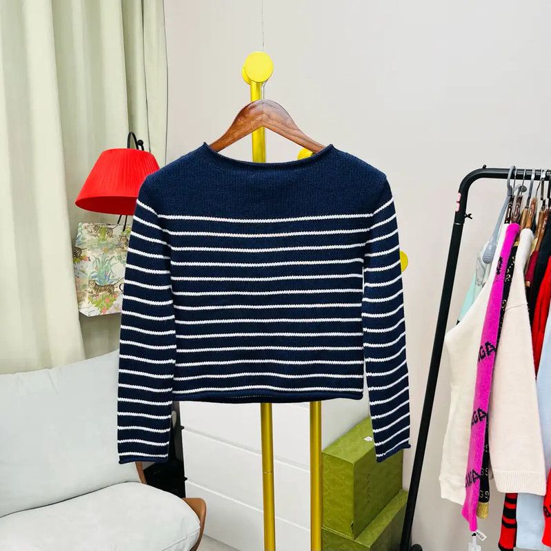 Dior Dior Blue Wool Anchor Sweater 0089 Size XS / US 0-2 / IT 36-38 - 2 Thumbnail