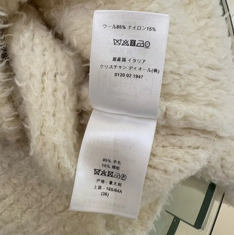 Dior Dior Cream Wool Sweater for Women 0089 Size S / US 4 / IT 40 - 9 Thumbnail
