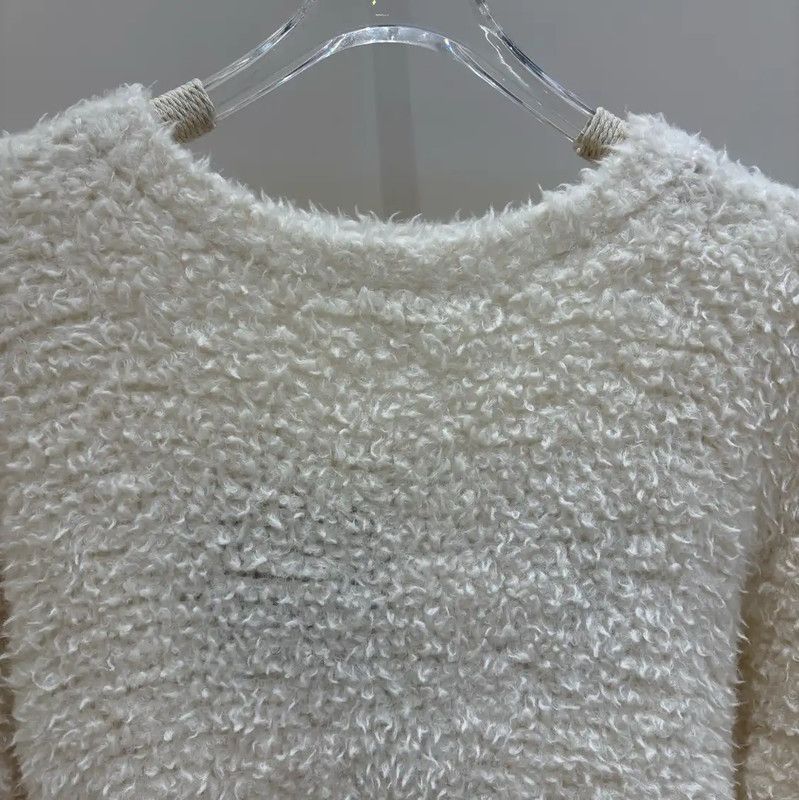Dior Dior Cream Wool Sweater for Women 0089 Size S / US 4 / IT 40 - 3 Thumbnail