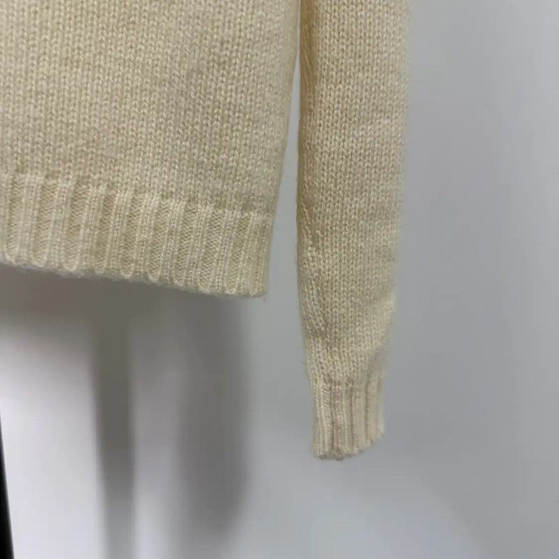 Dior Dior Beige Wool Sweater with Embroidery 0089 Size M / US 6-8 / IT 42-44 - 6 Thumbnail