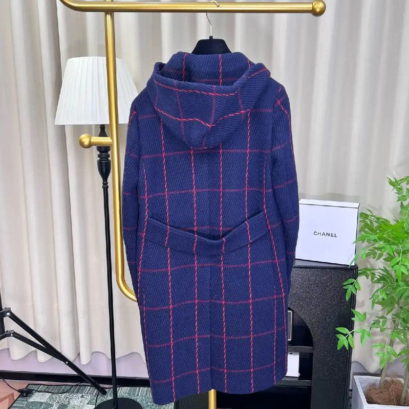 Dior Dior Wool Coat for Women in Dark Blue 0089 Size XS / US 0-2 / IT 36-38 - 2 Thumbnail