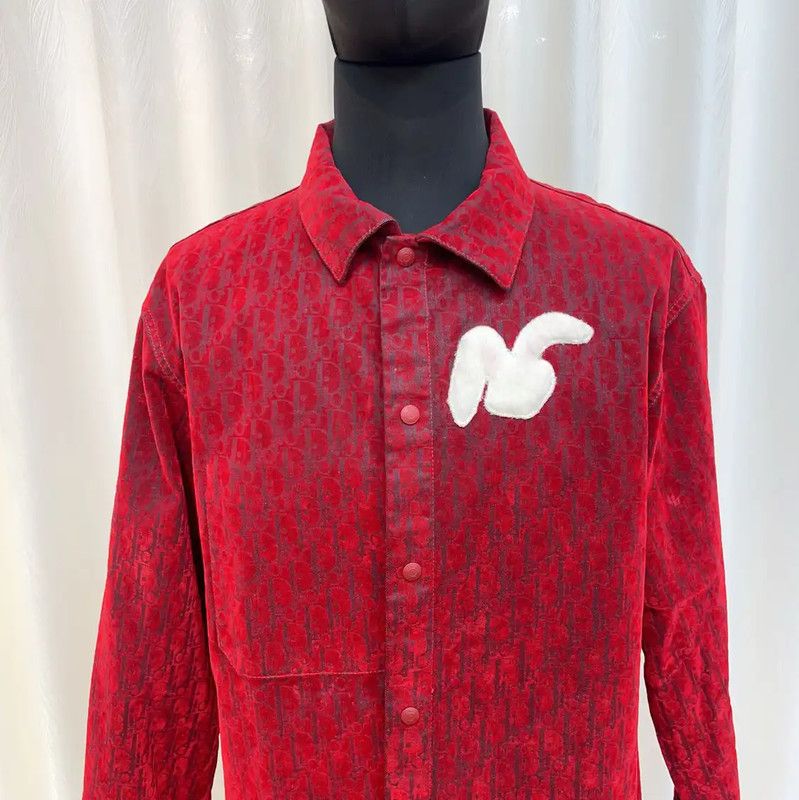 Dior Dior Red Cotton Women's Cardigan 0089 Size M / US 6-8 / IT 42-44 - 4 Thumbnail