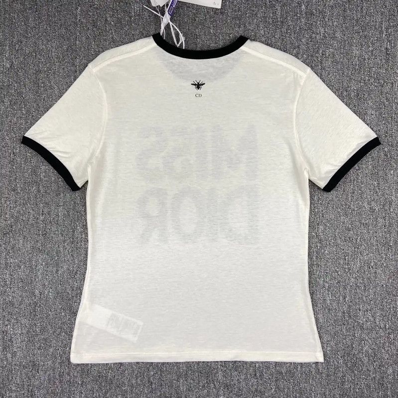 Dior Dior Miss Dior Cotton T-Shirt for Women 0089 Size M / US 6-8 / IT 42-44 - 2 Thumbnail
