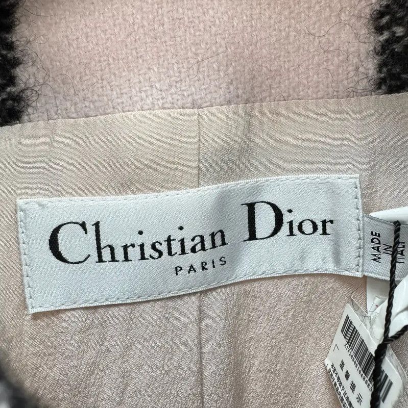 Dior Dior Pink Plaid Wool Blend Mid-Length Coat 0089 Size S / US 4 / IT 40 - 5 Thumbnail
