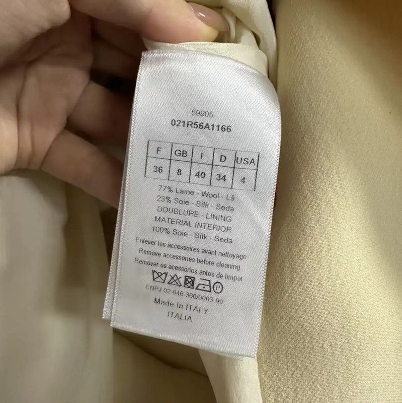 Dior Dior Cotton Dress in Cream for Women 0089 Size XS / US 0-2 / IT 36-38 - 4 Thumbnail