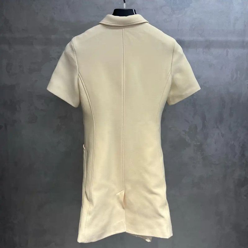 Dior Dior Cotton Dress in Cream for Women 0089 Size XS / US 0-2 / IT 36-38 - 2 Thumbnail