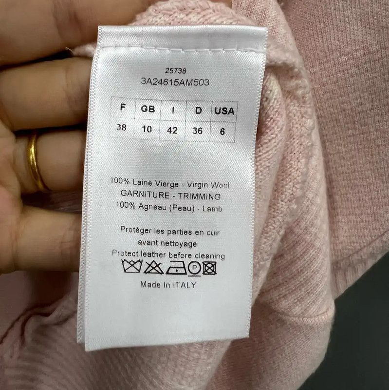 Dior Dior Summer Pink Cotton Midi Dress 0089 Size ONE SIZE - 3 Thumbnail