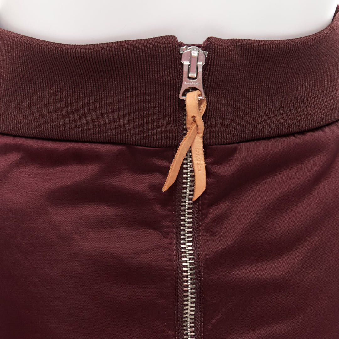 Acne Studios ACNE STUDIOS 2015 Pag Bomber plum purple nylon padded A-line skirt FR34 XS Size 26" / US 2 / IT 38 - 2 Thumbnail