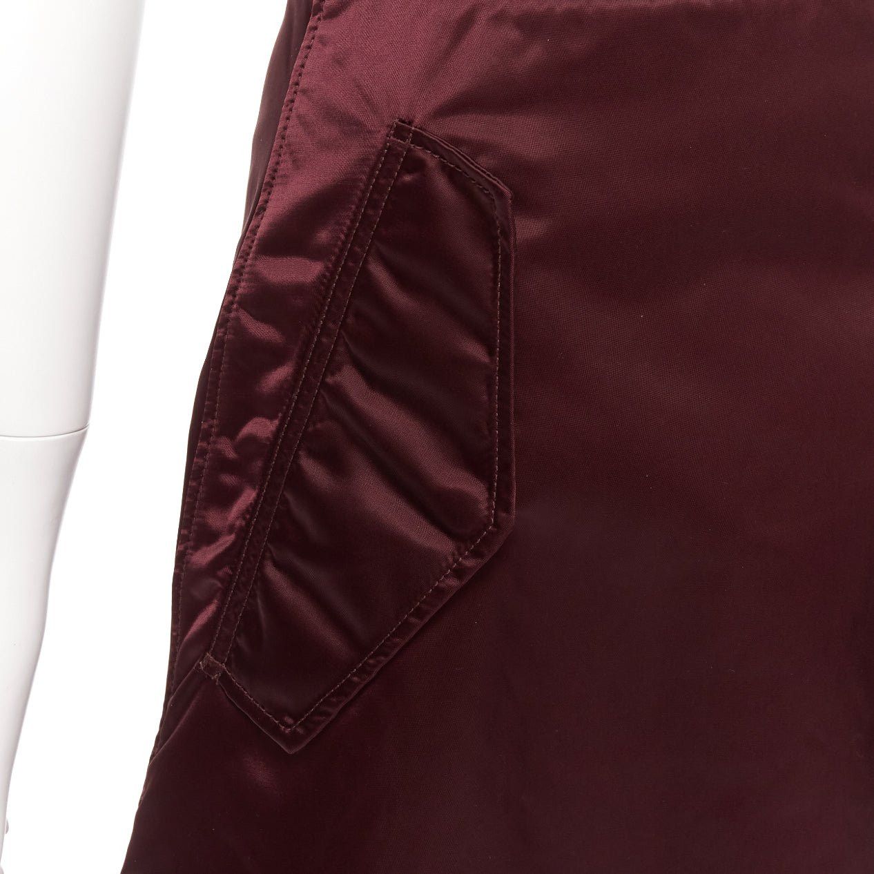 Acne Studios ACNE STUDIOS 2015 Pag Bomber plum purple nylon padded A-line skirt FR34 XS Size 26" / US 2 / IT 38 - 7 Thumbnail