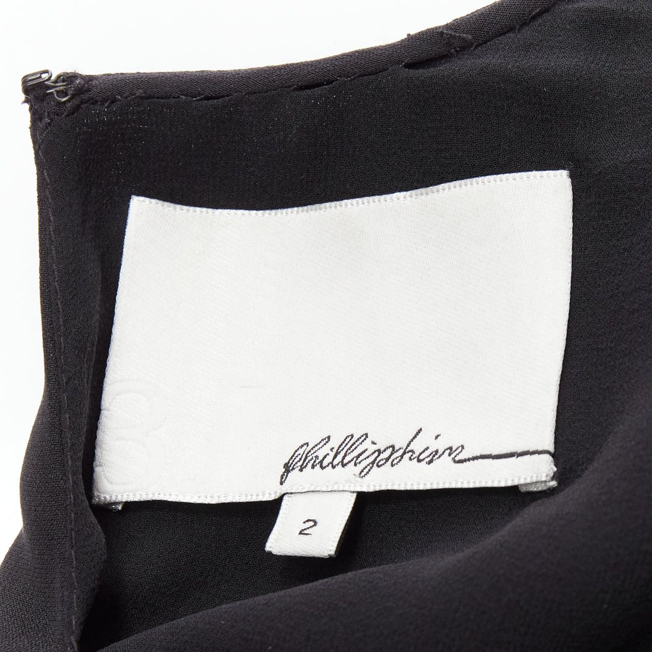 3.1 Phillip Lim 3.1 PHILLIP LIM black spike bead embellished raglan sleeve top US2 S Size S / US 4 / IT 40 - 8 Thumbnail