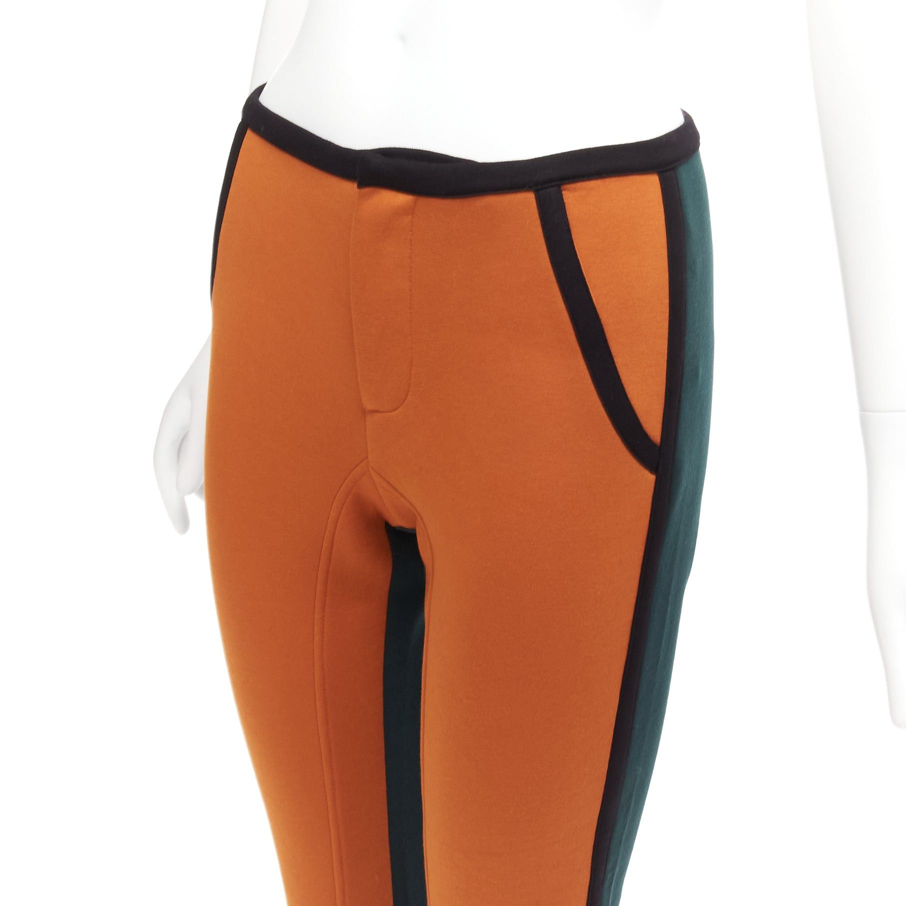 Marni MARNI orange green colorblock black piping jogger pants IT38 XS Size 26" / US 2 / IT 38 - 6 Thumbnail