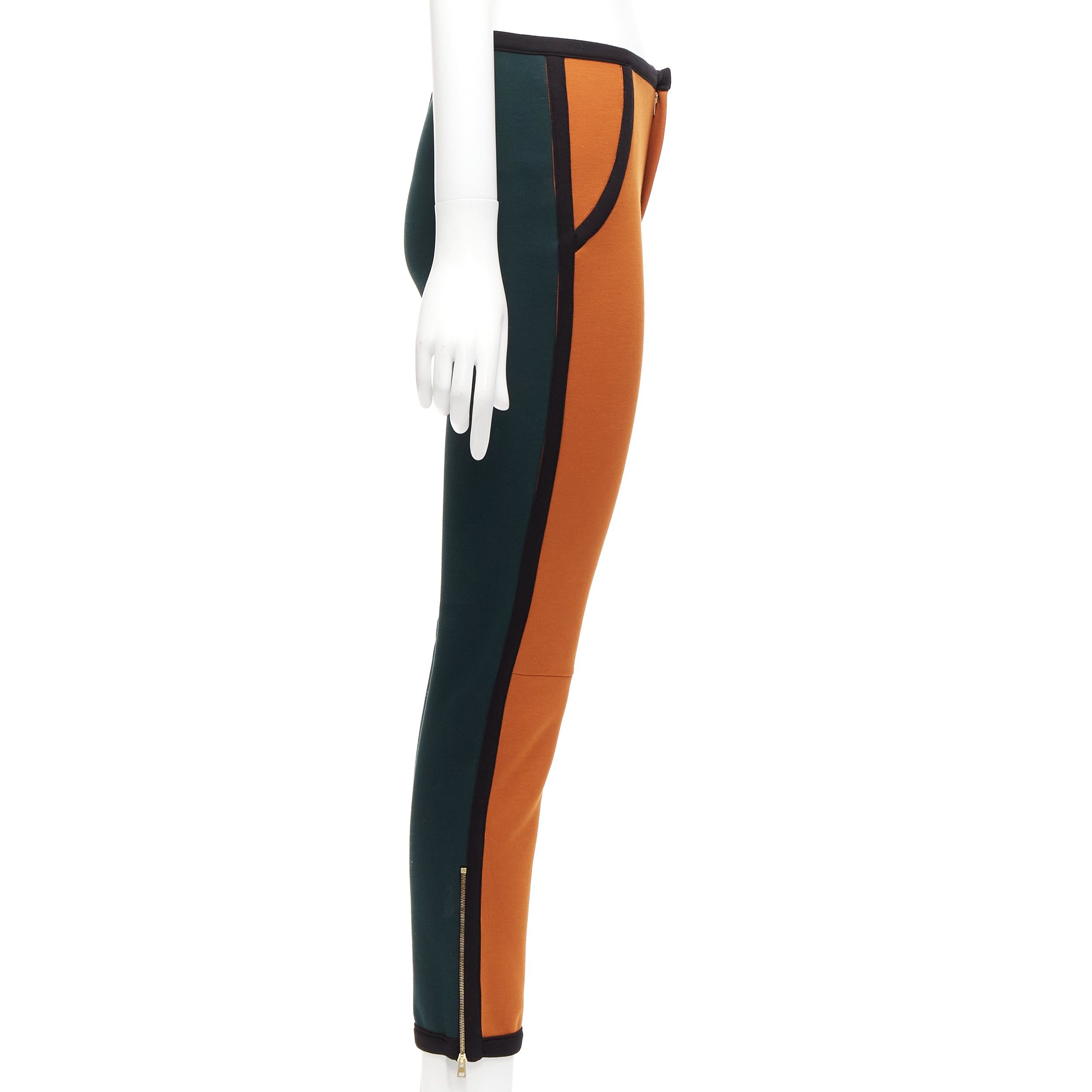 Marni MARNI orange green colorblock black piping jogger pants IT38 XS Size 26" / US 2 / IT 38 - 4 Thumbnail