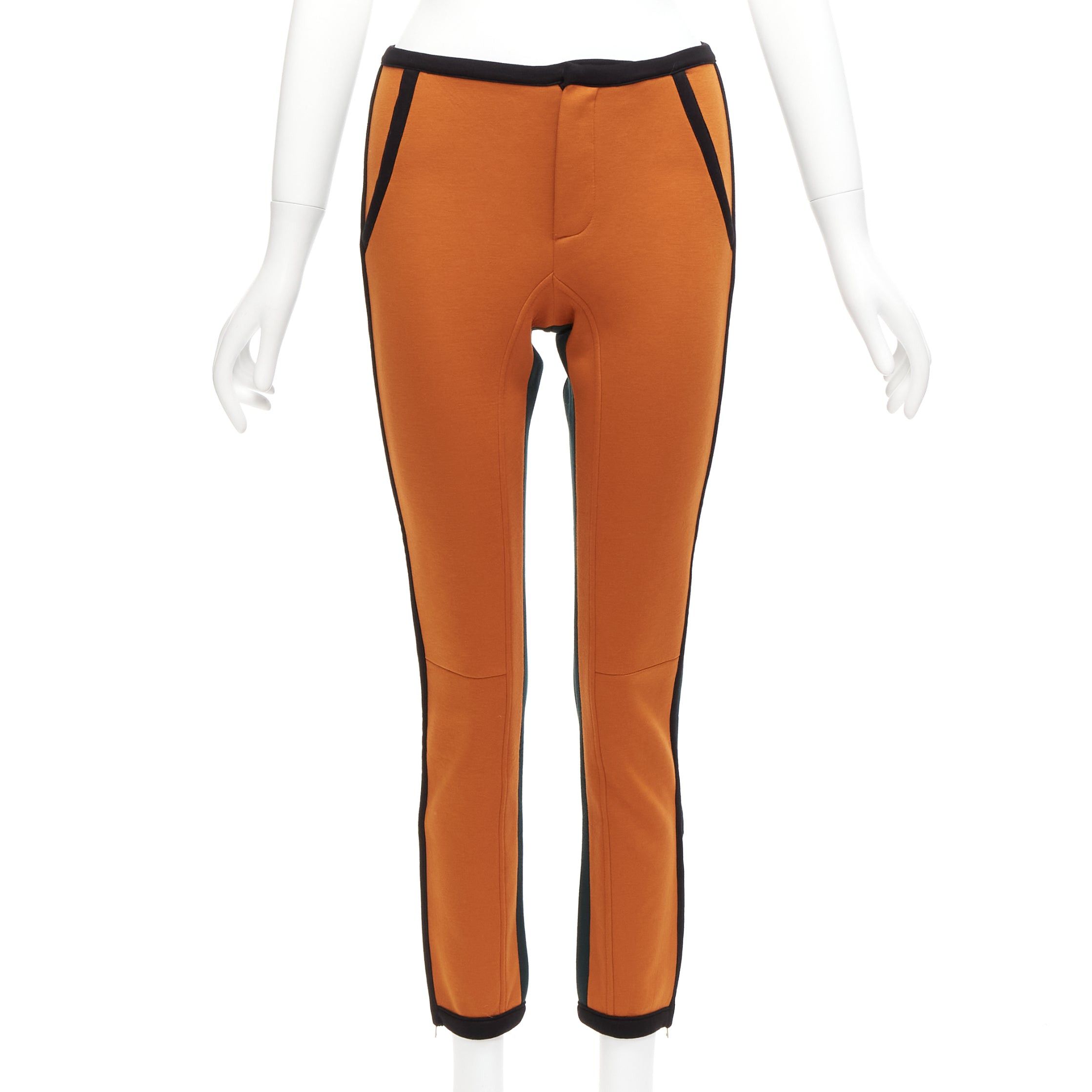 Marni MARNI orange green colorblock black piping jogger pants IT38 XS Size 26" / US 2 / IT 38 - 3 Thumbnail