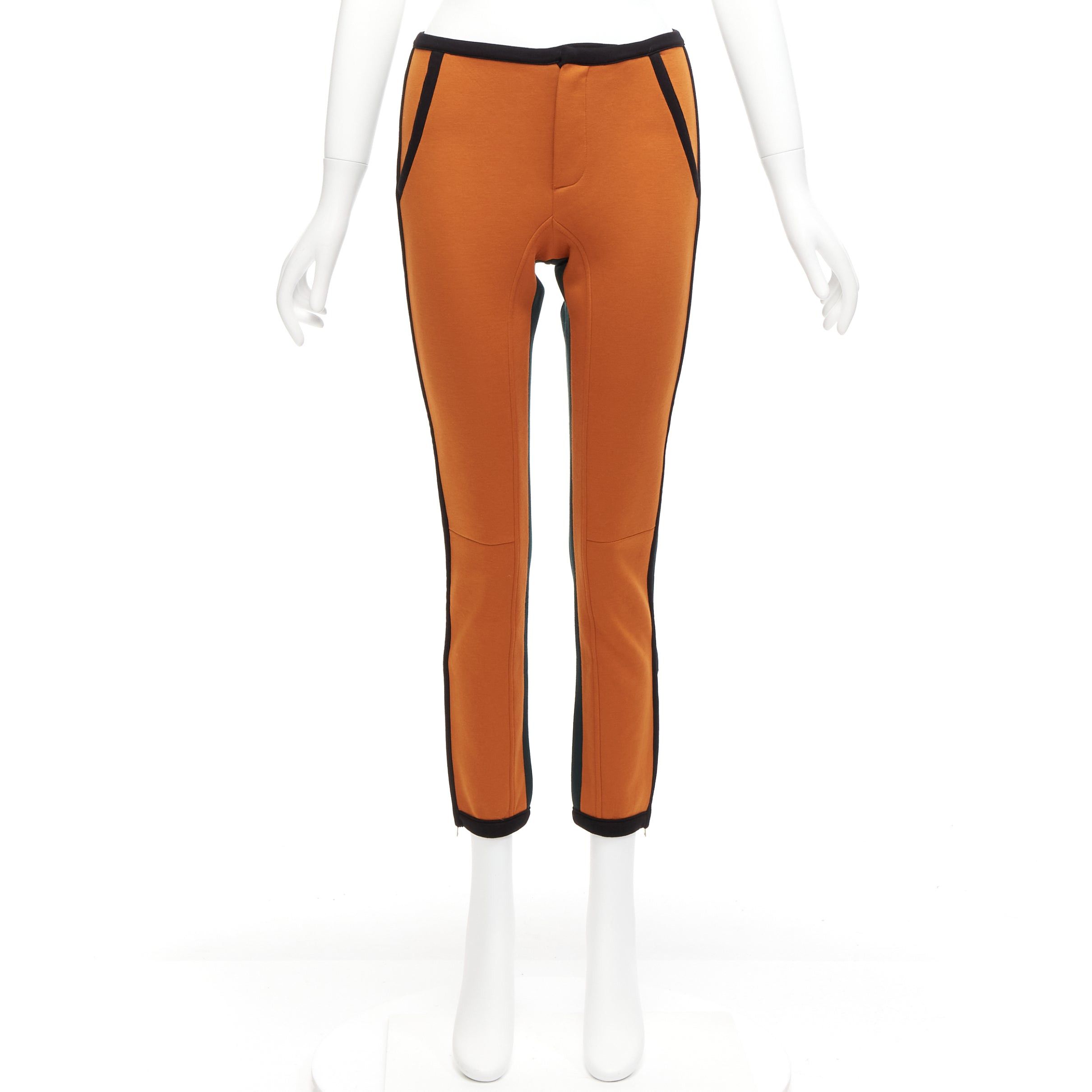 Marni MARNI orange green colorblock black piping jogger pants IT38 XS Size 26" / US 2 / IT 38 - 9 Thumbnail