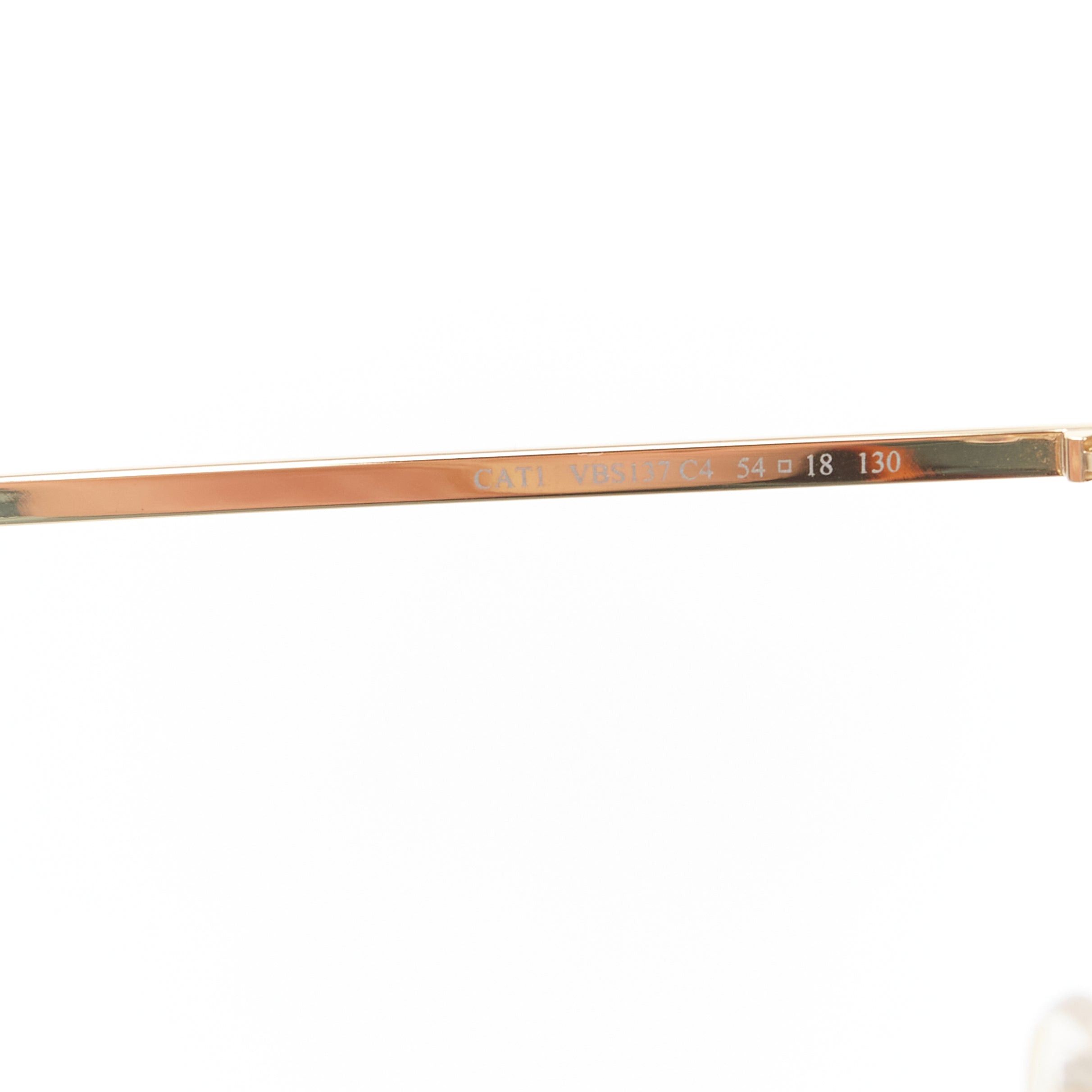 Victoria Beckham VICTORIA ECKHAM Cati VBS137 gold round frame yellow lens sunglasses Size ONE SIZE - 7 Thumbnail